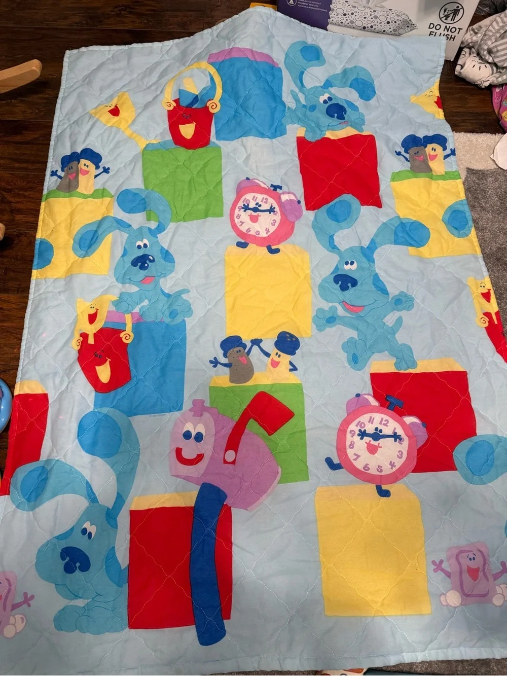Blues Clues 2000s Vintage Baby Crib Comforter